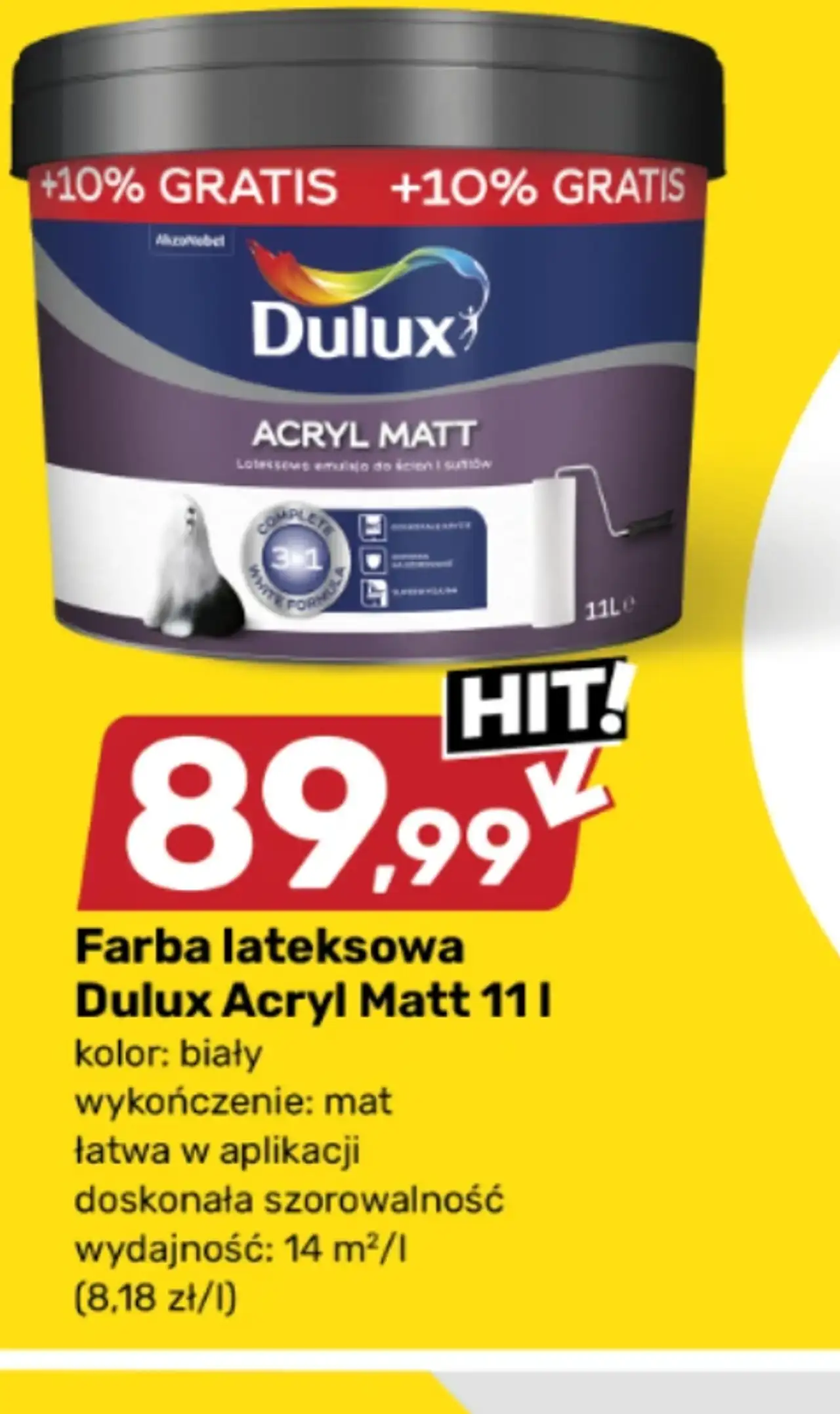 Farba lateksowa Dulux Acryl Matt