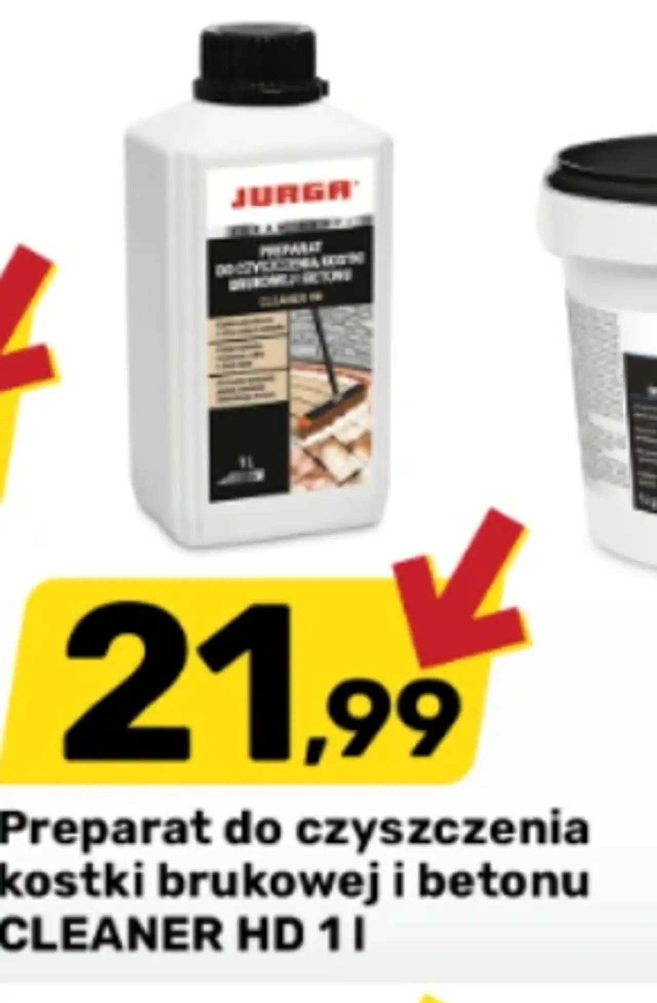 Preparat do czyszczenia kostki brukowej i betonu CLEANER HD Jurga