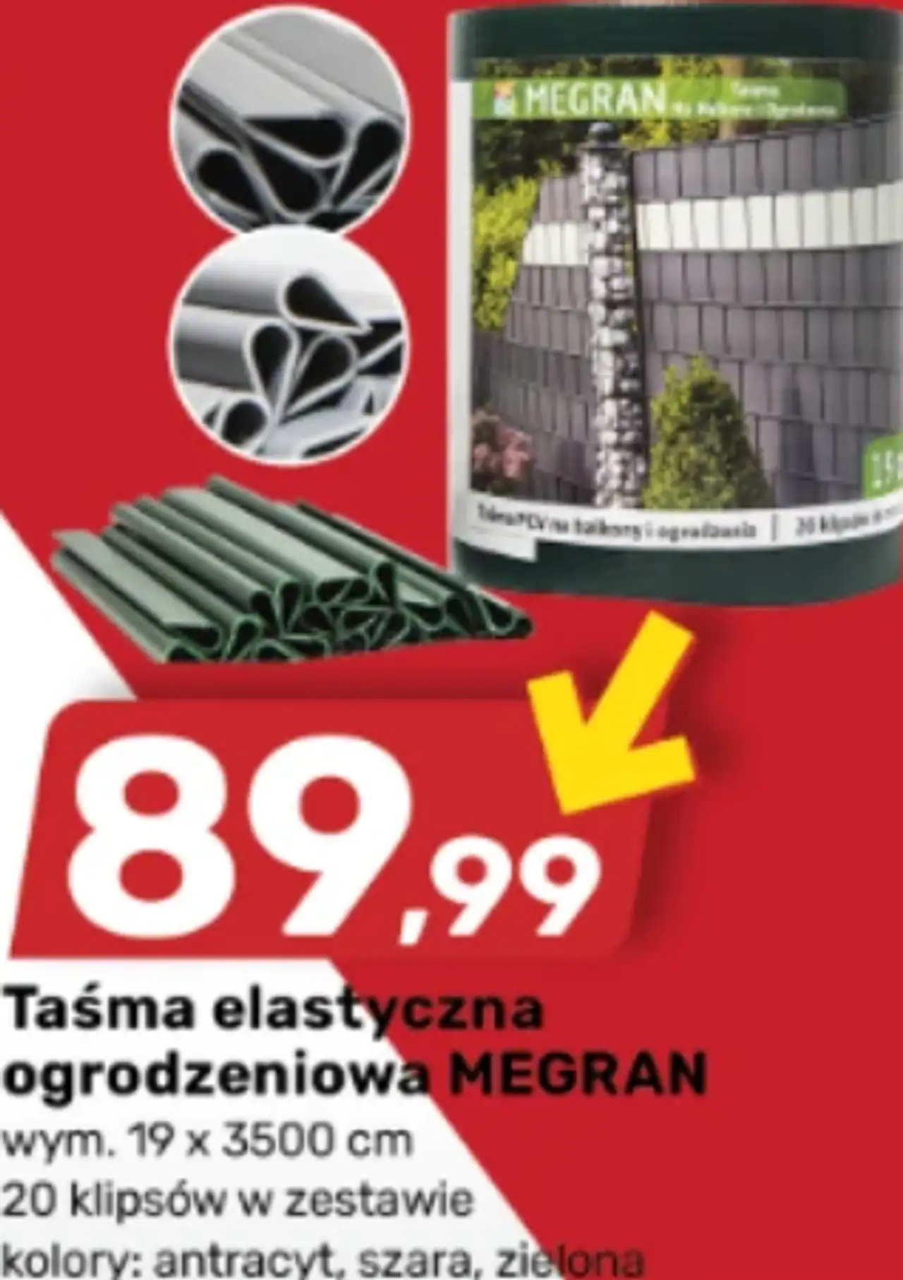 Taśma elastyczna ogrodzeniowa MEGRAN