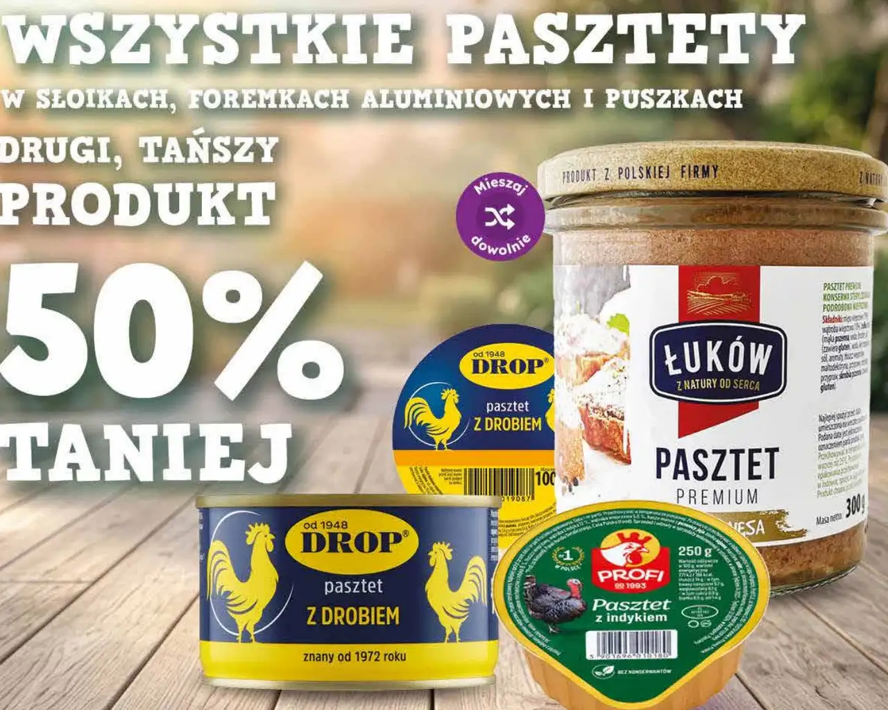 Pasztety w słoikach, foremkach aluminiowych i puszkach