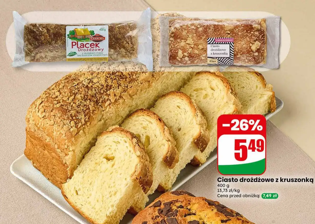 Ciasto drożdżowe z kruszonką