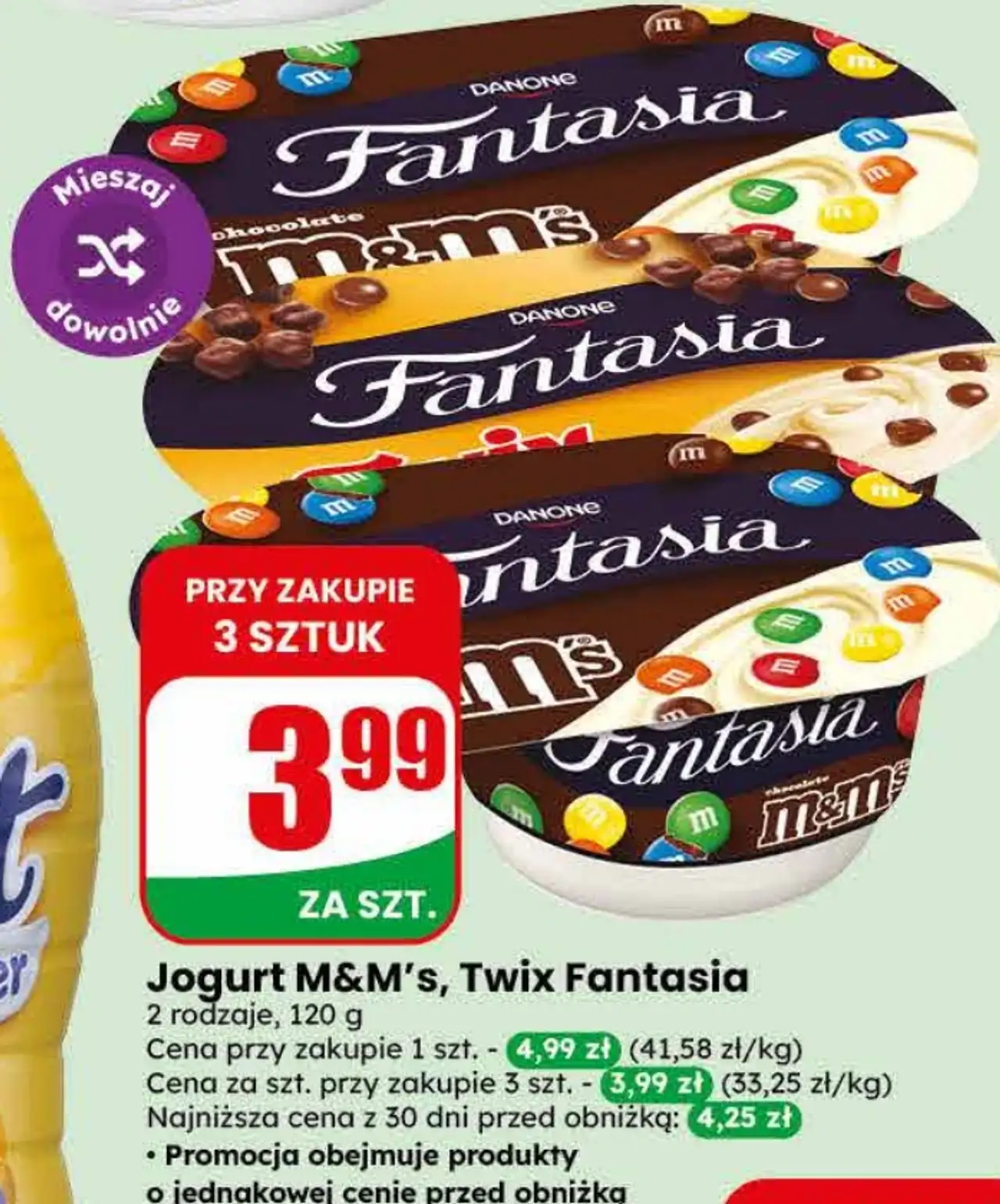 Jogurt M&M's, Twix Fantasia