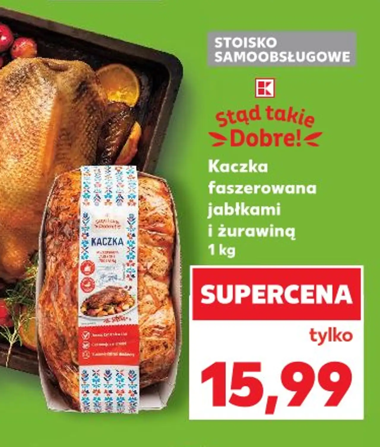 Stąd takie Dobre! Kaczka faszerowana jabłkami i żurawiną