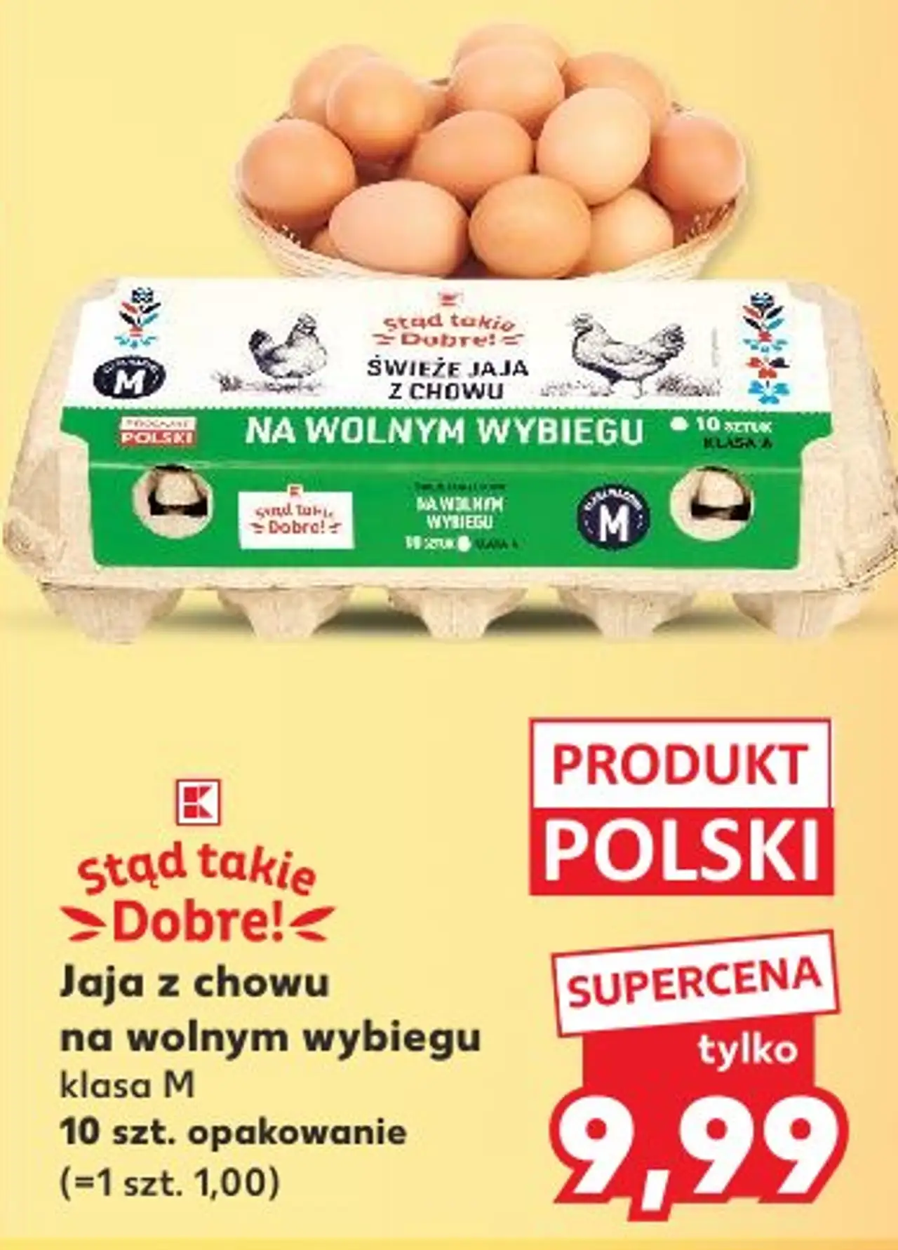 Stąd takie Dobre! Jaja z chowu na wolnym wybiegu klasa M