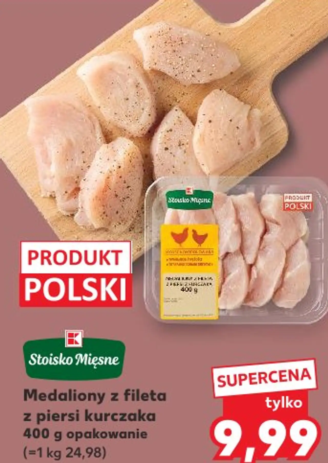 Stoisko Mięsne Medaliony z fileta z piersi kurczaka 400 g