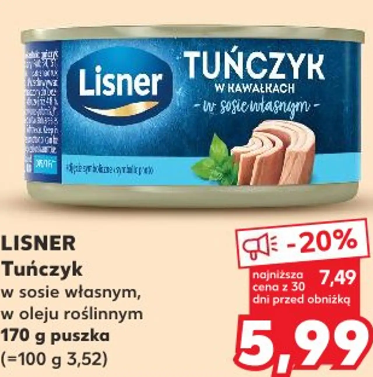 Lisner Tuńczyk w kawałkach