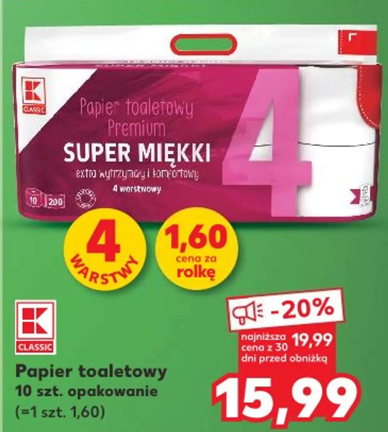 Classic Papier toaletowy Premium