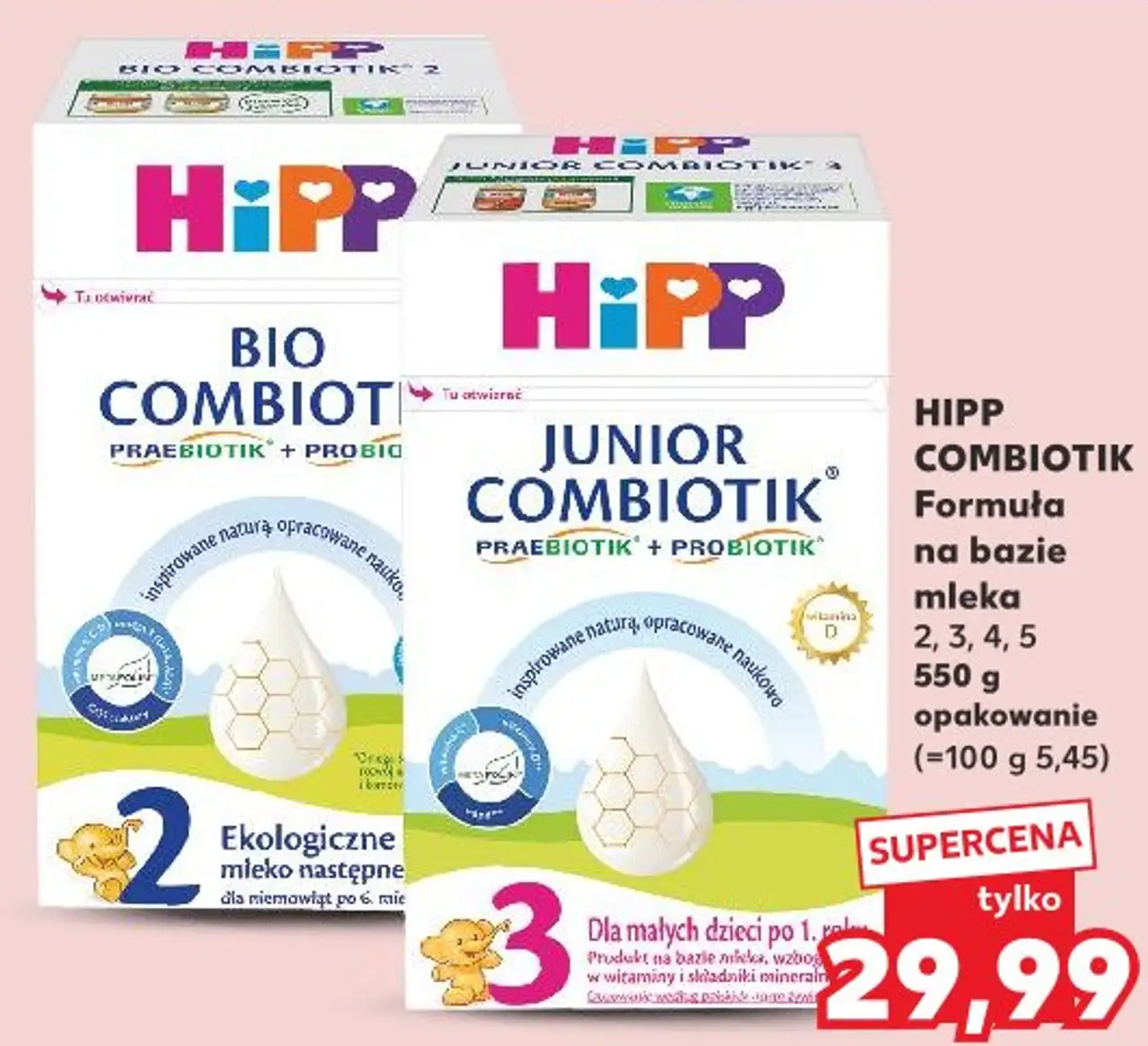 HiPP Combiotik Formuła na bazie mleka 2, 3, 4, 5