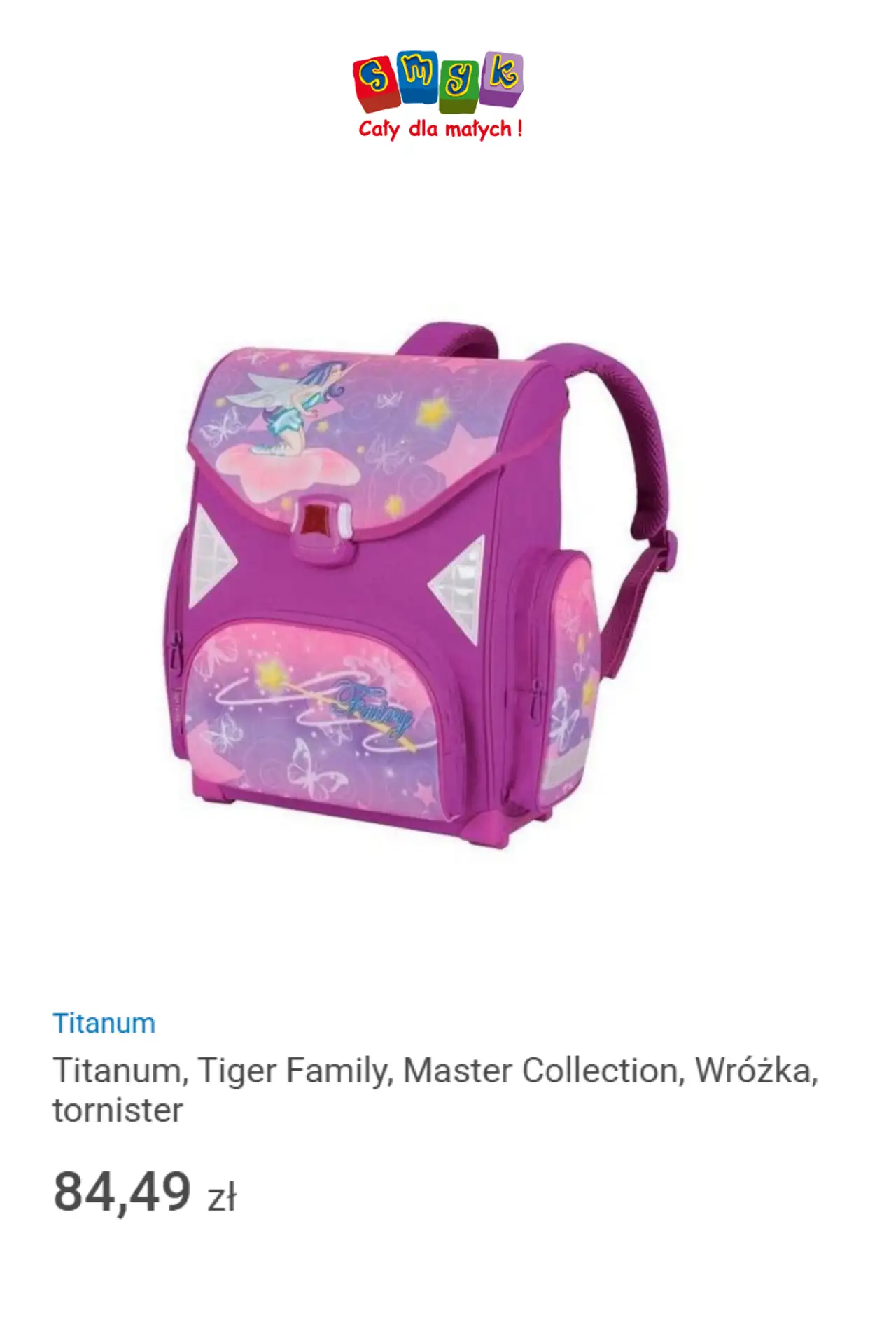 Titanum, Tiger Family, Master Collection, Wróżka, tornister