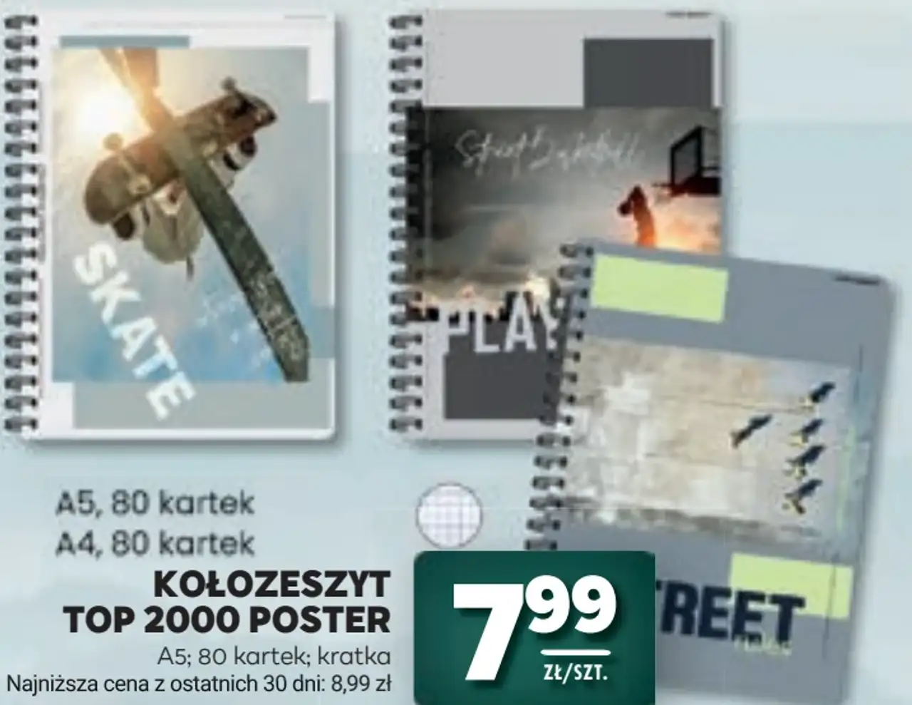 KOŁOZESZYT TOP 2000 POSTER A5