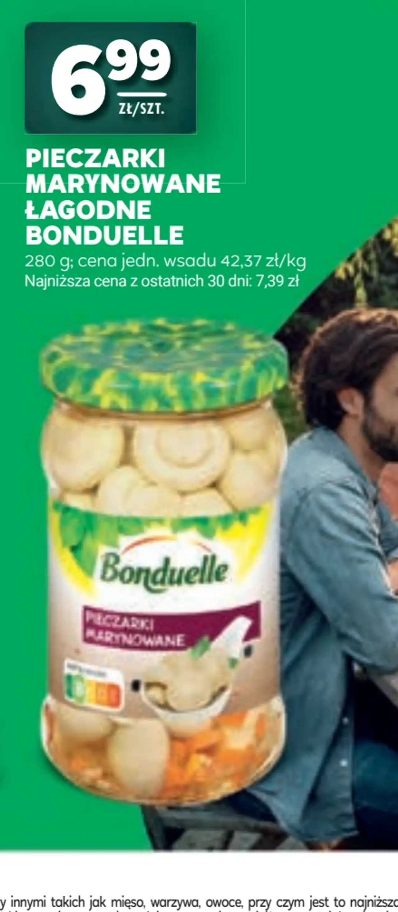 Pieczarki marynowane łagodne Bonduelle