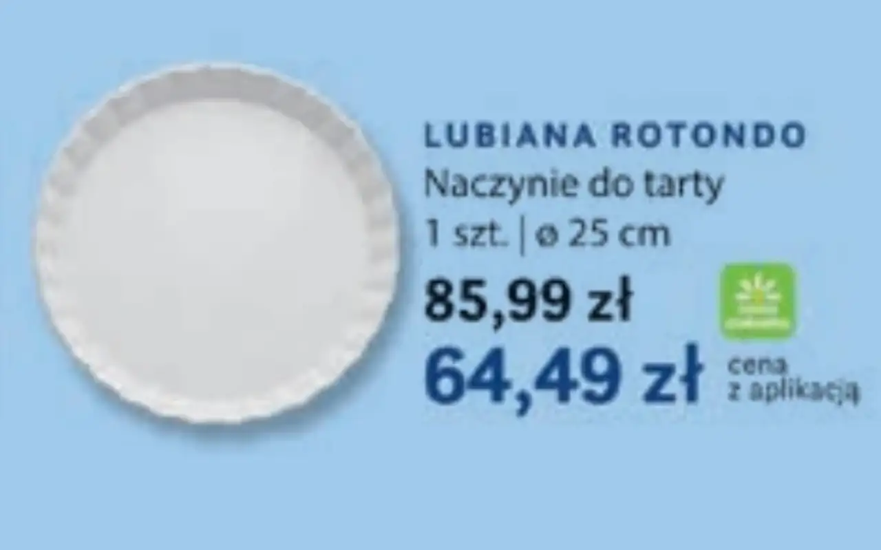 LUBIANA ROTONDO Naczynie do tarty 1 szt. | o 25 cm