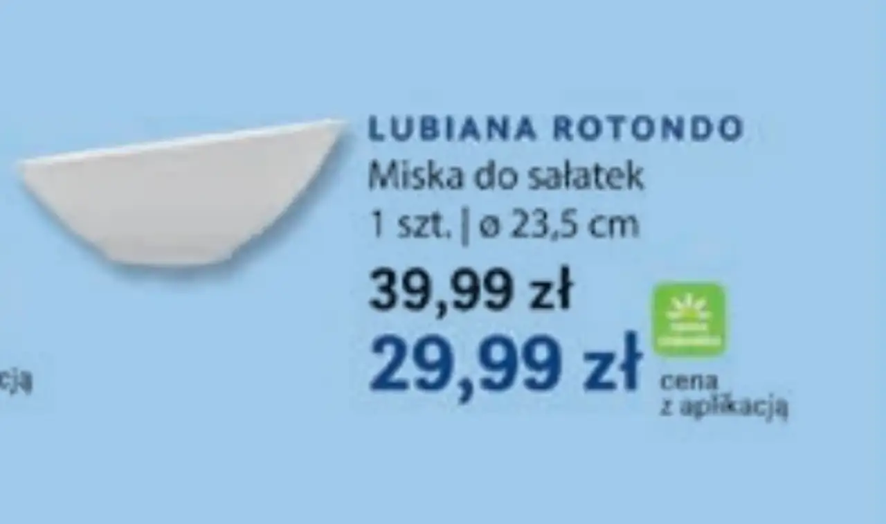 LUBIANA ROTONDO Miska do sałatek 1 szt. | o 23,5 cm