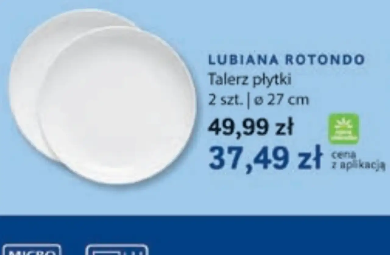 LUBIANA ROTONDO Talerz płytki 2 szt. | o 27 cm