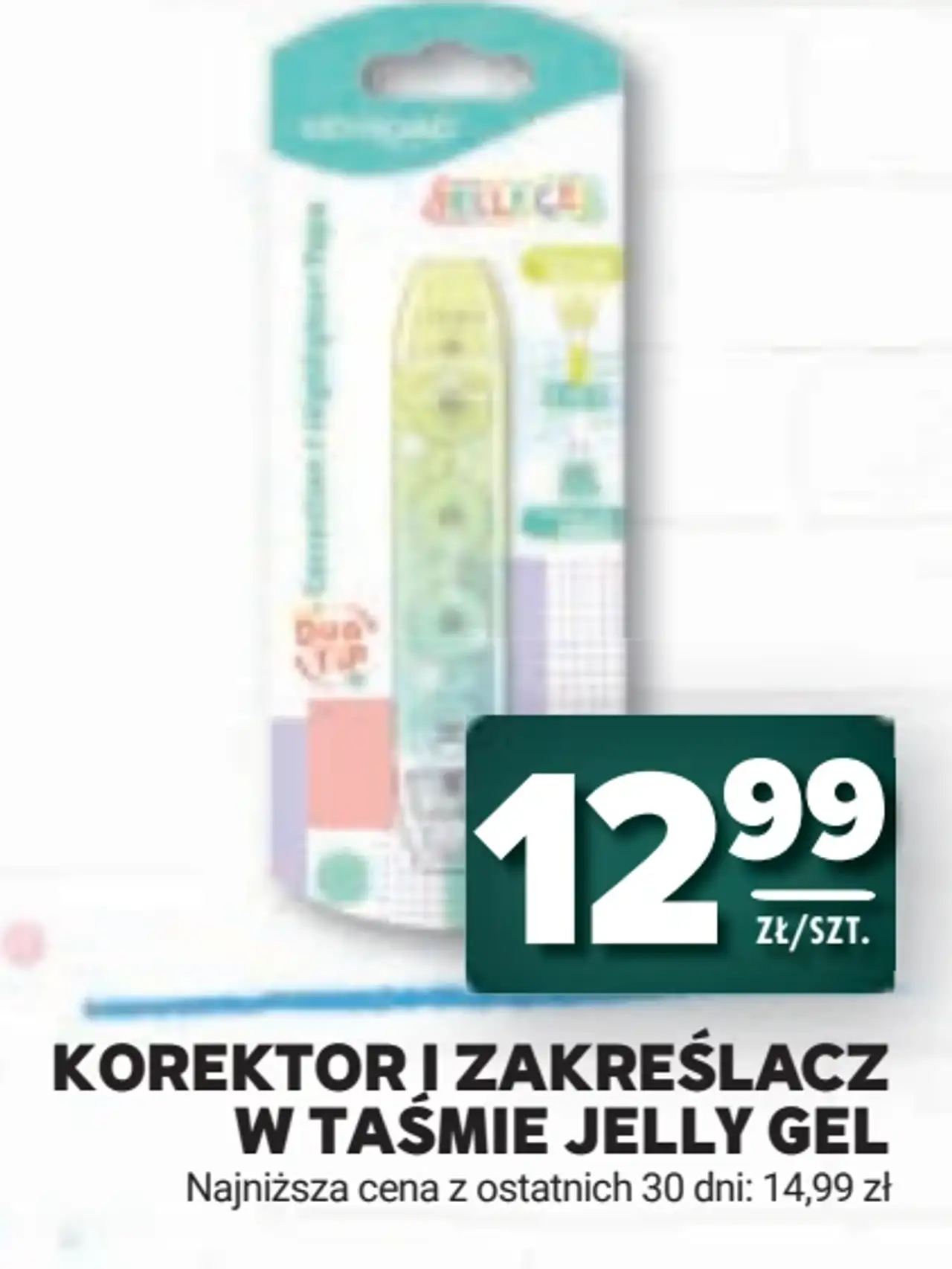 Korektor i zakreślacz w taśmie Jelly Gel Keyroad