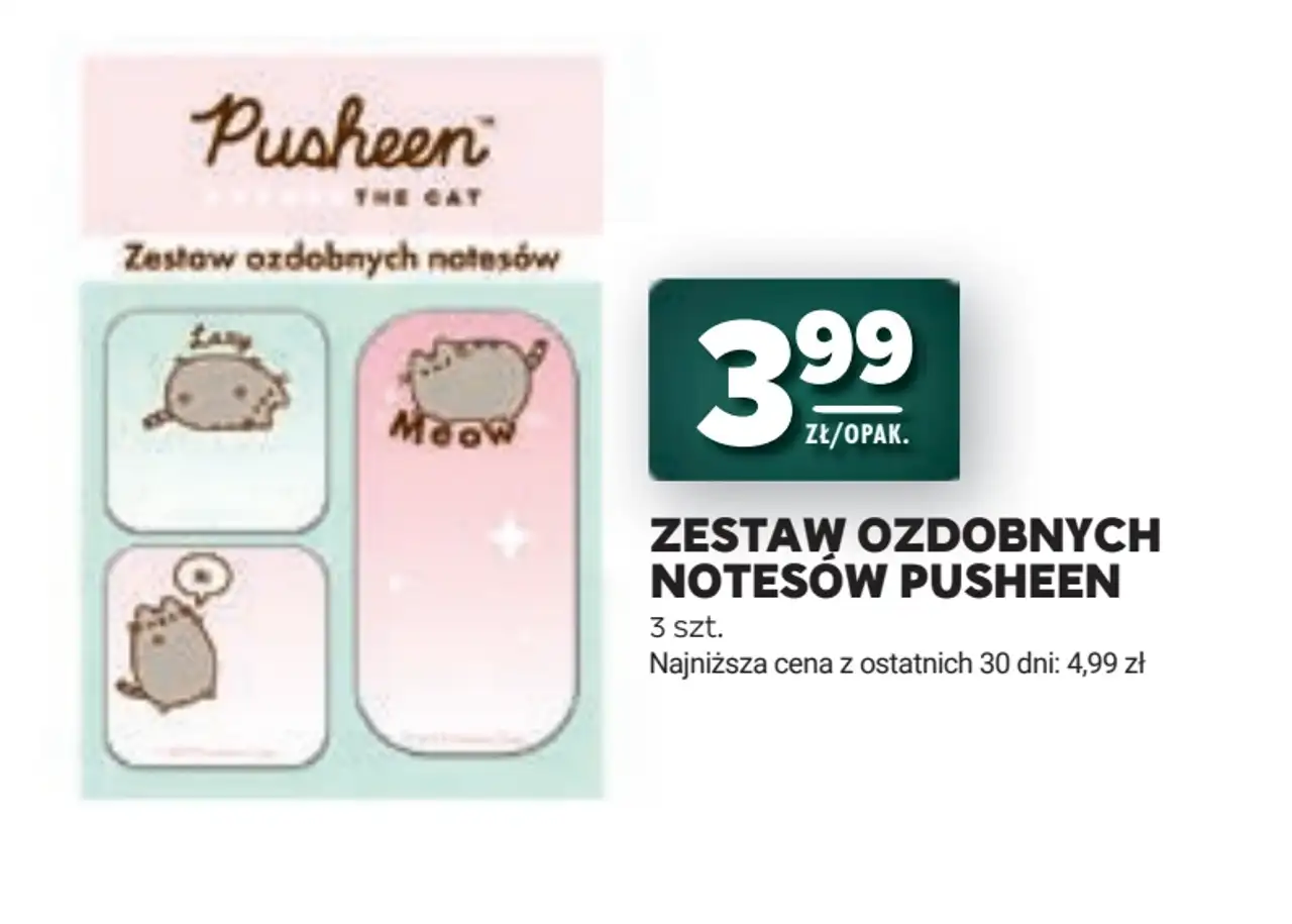 Zestaw ozdobnych notesów Pusheen, 3 szt.