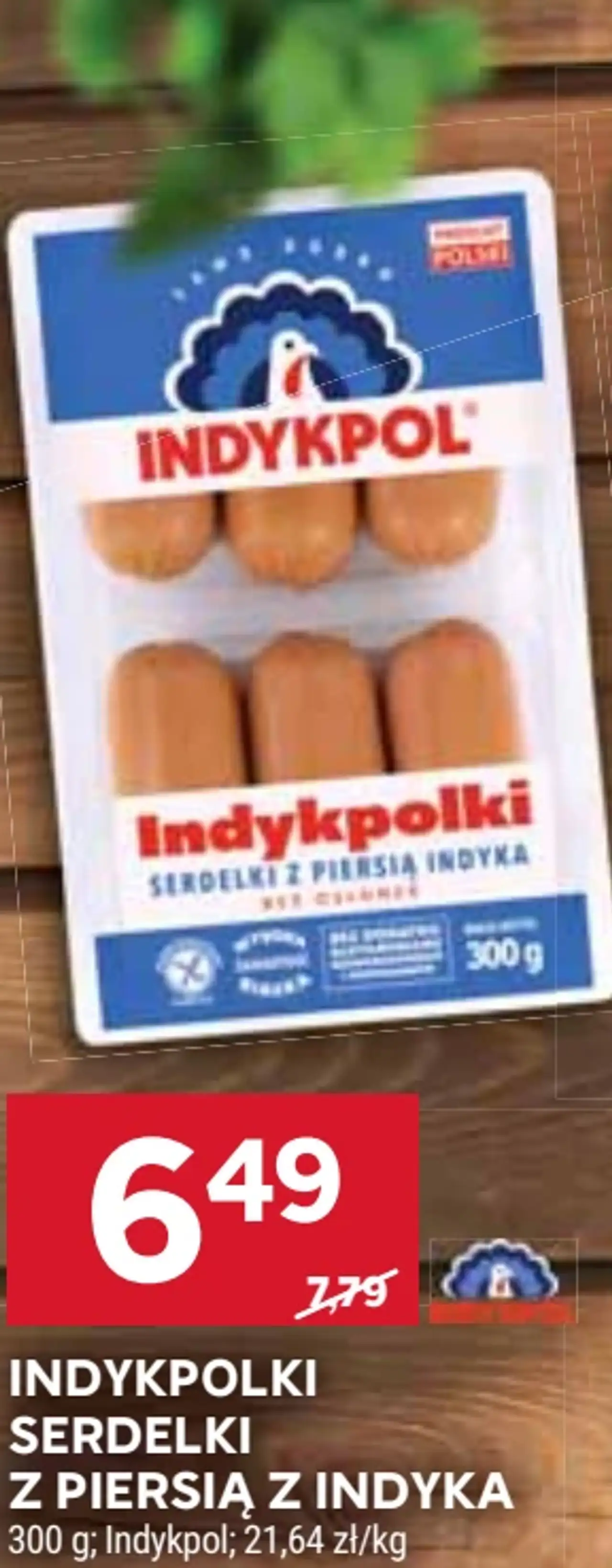 Indykpolki Serdelki z piersią z indyka