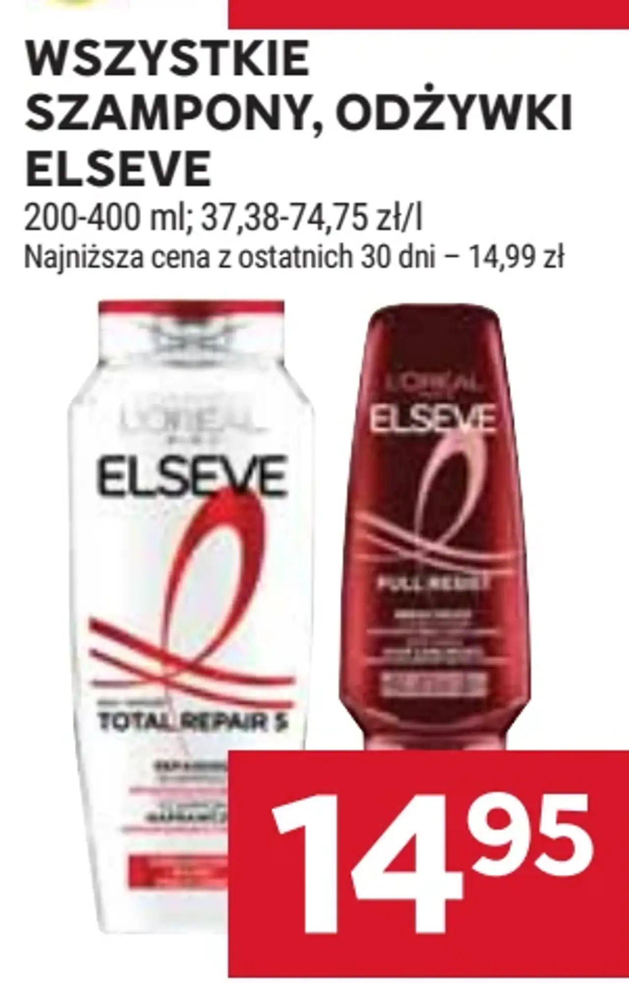 Szampony, odżywki L'Oreal Elseve