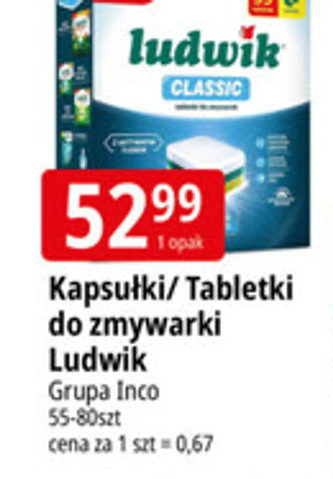 Kapsułki/Tabletki do zmywarki Ludwik Classic