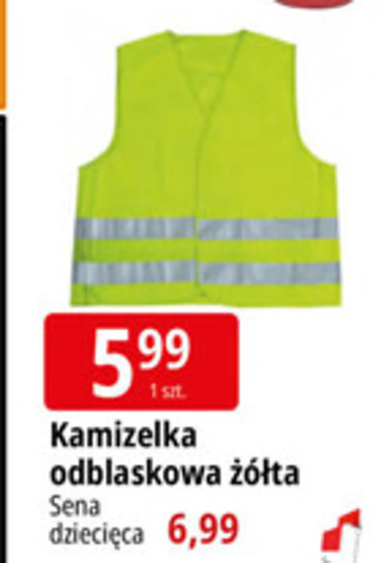 Kamizelka odblaskowa żółta Sena