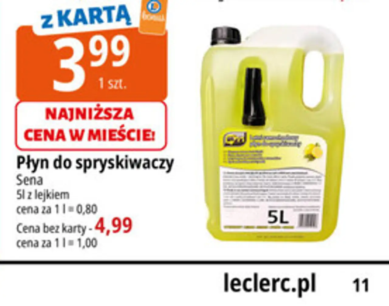 Płyn do spryskiwaczy Sena