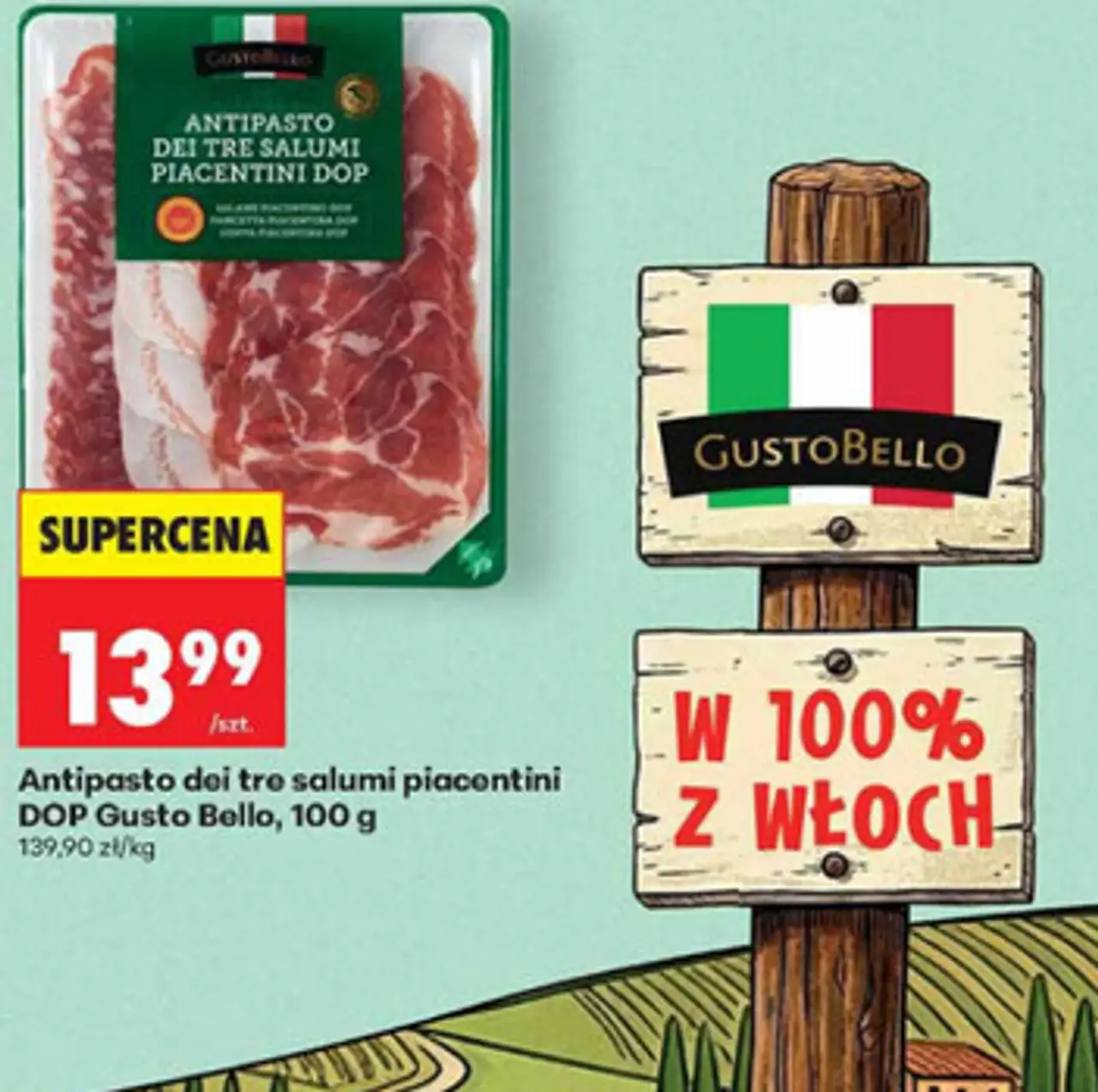 Antipasto dei tre salumi piacentini DOP Gusto Bello, 100 g