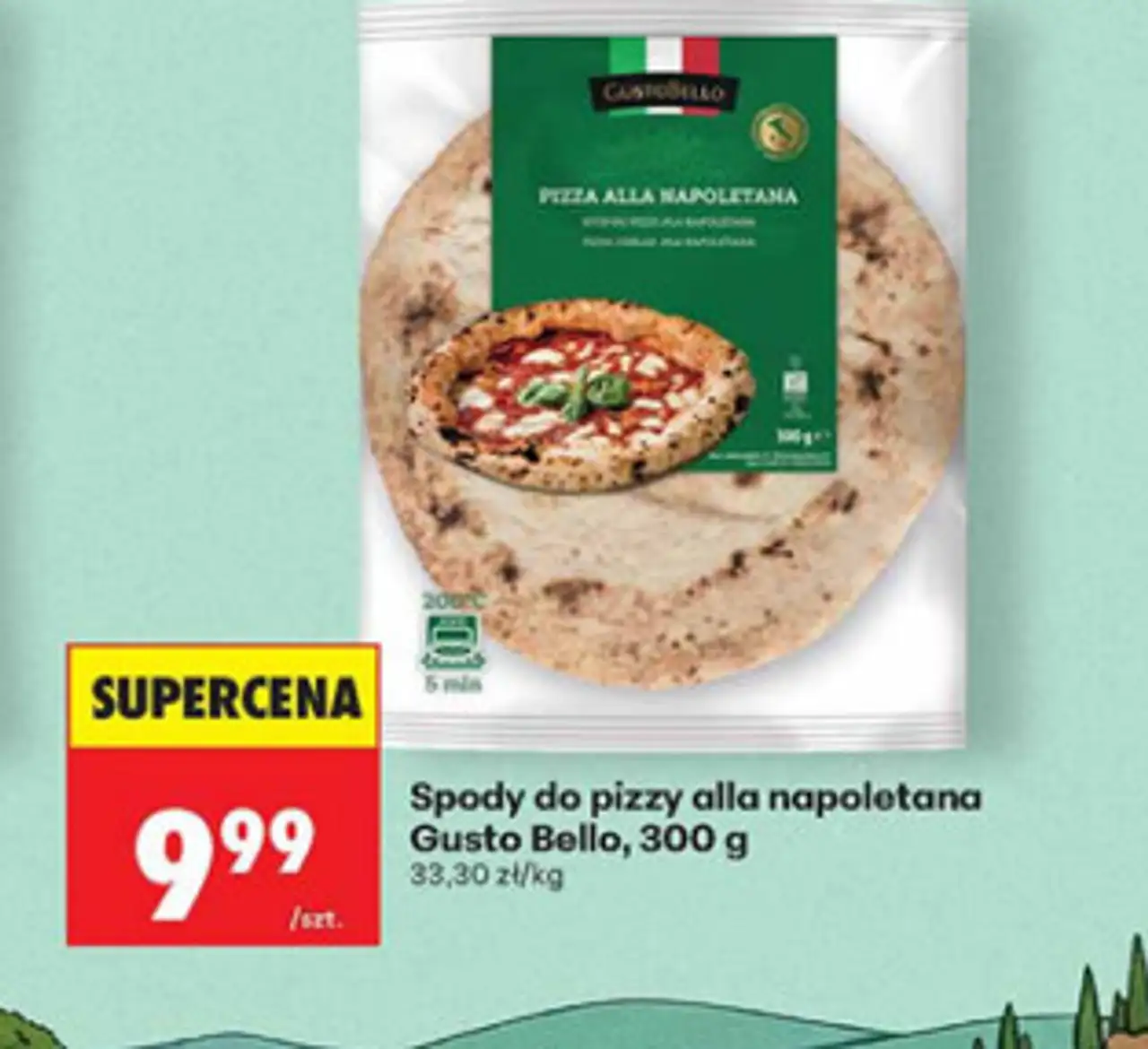 Spody do pizzy alla napoletana Gusto Bello, 300 g