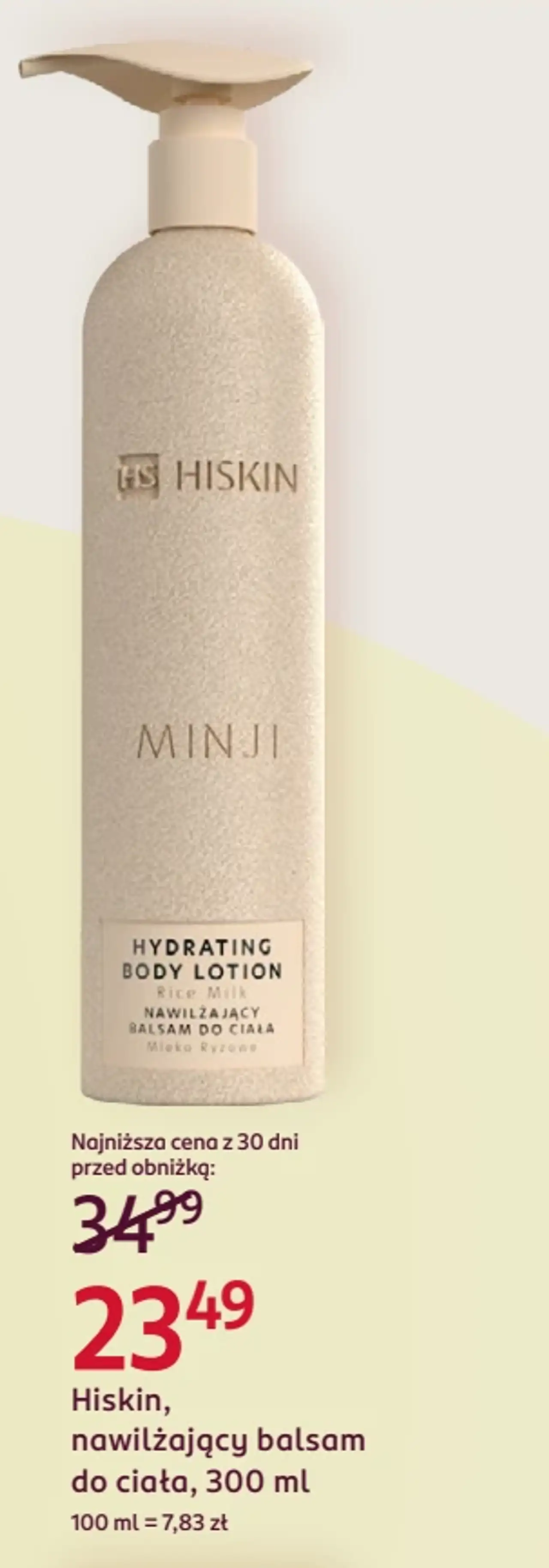 Hiskin, nawilżający balsam do ciała, 300 ml