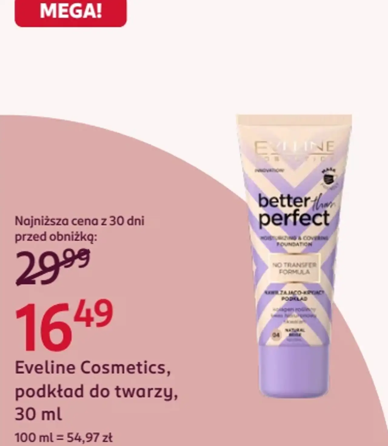 Eveline Cosmetics, podkład do twarzy, 30 ml