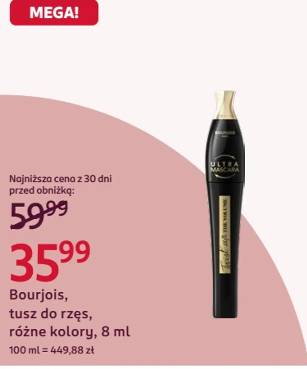 Bourjois, tusz do rzęs, różne kolory, 8 ml
