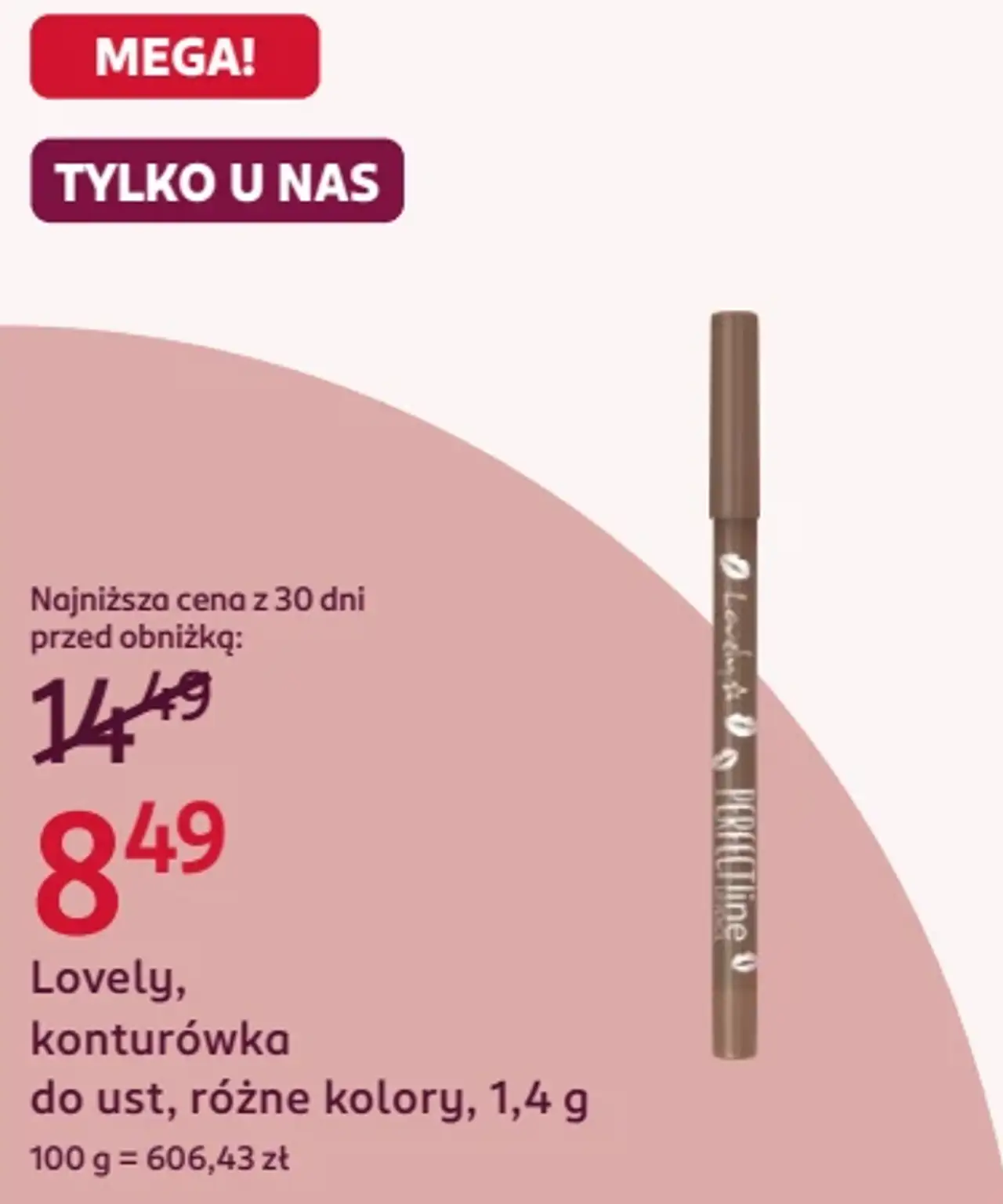 Lovely, konturówka do ust, różne kolory, 1,4 g