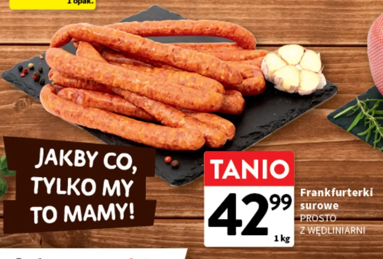 Frankfurterki surowe Prosto z Wędliniarni