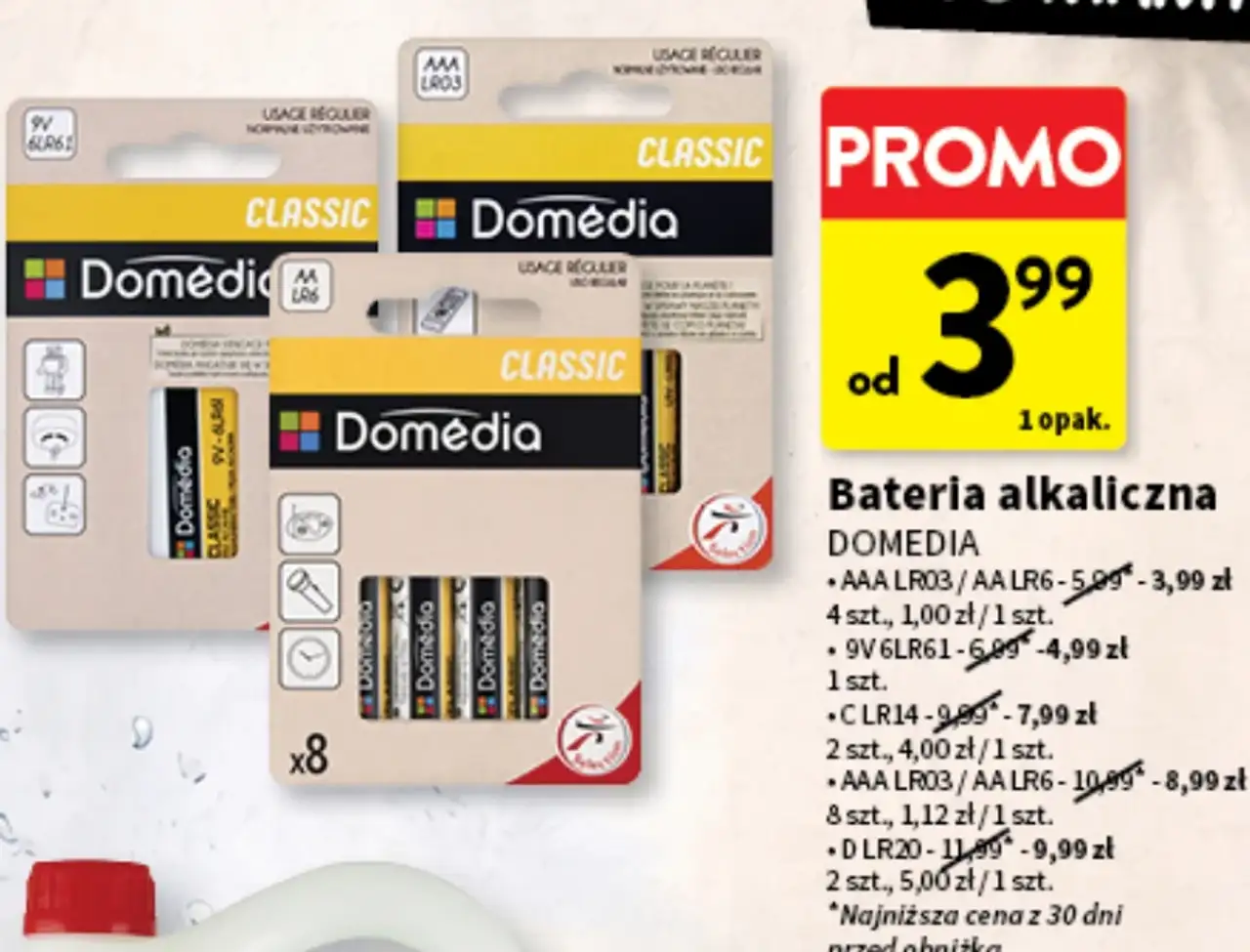 Bateria alkaliczna Domédia