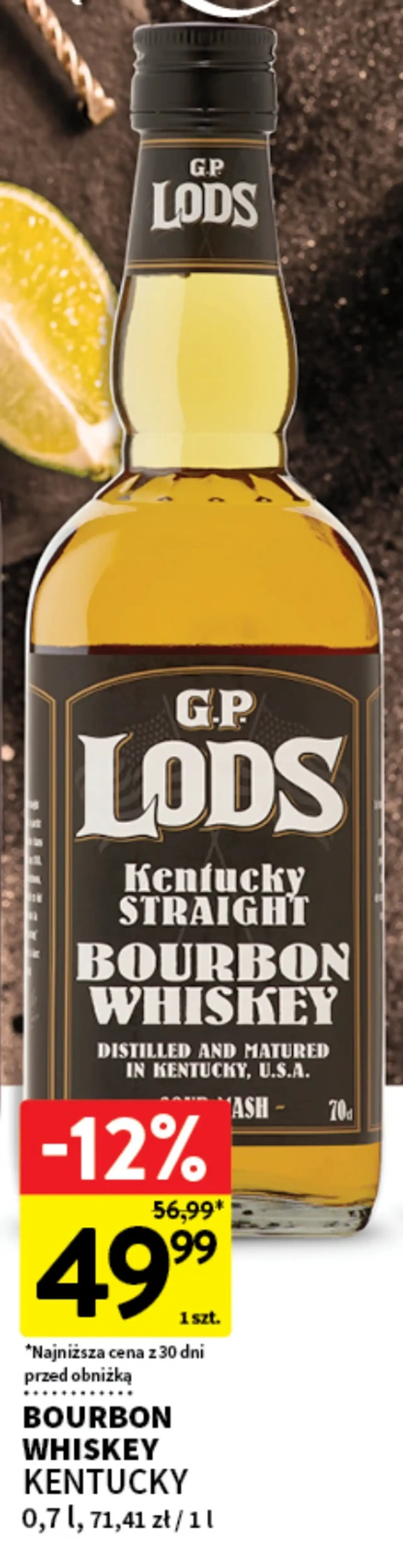 Bourbon Whiskey Kentucky G.P. Lods