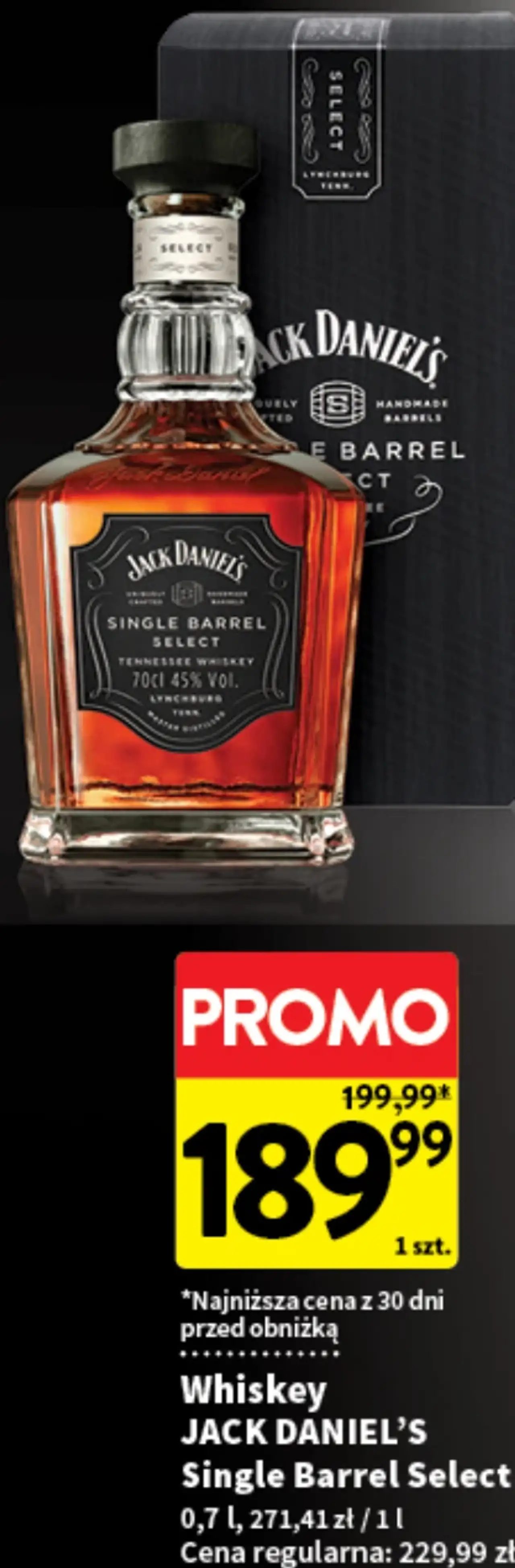 Whiskey JACK DANIEL'S Single Barrel Select