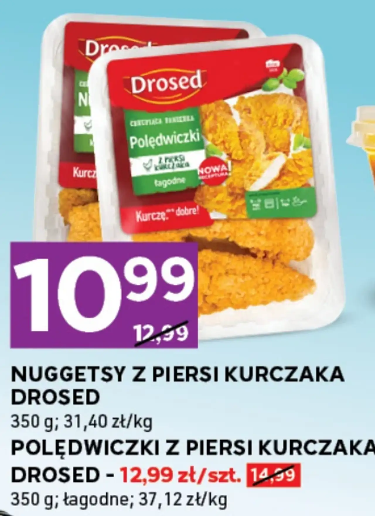 Nuggetsy z piersi kurczaka / Polędwiczki z piersi kurczaka Drosed