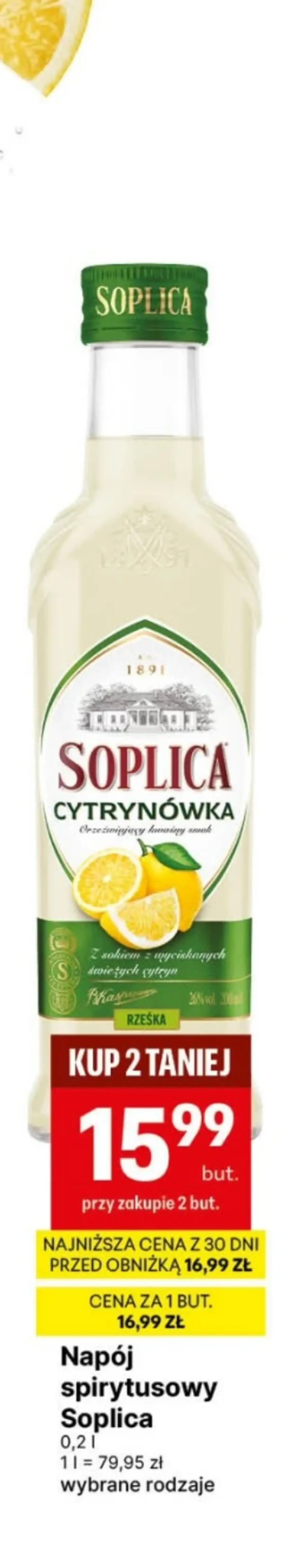 Napój spirytusowy Soplica