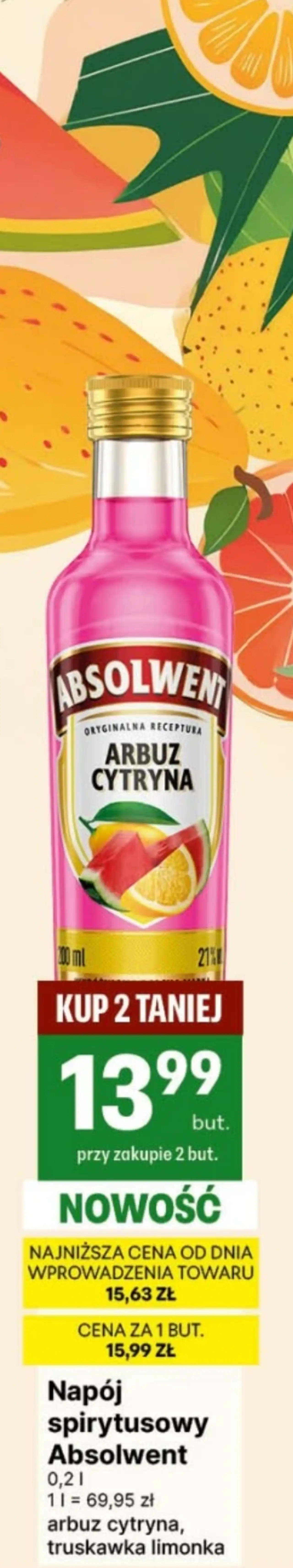 Napój spirytusowy Absolwent Arbuz Cytryna