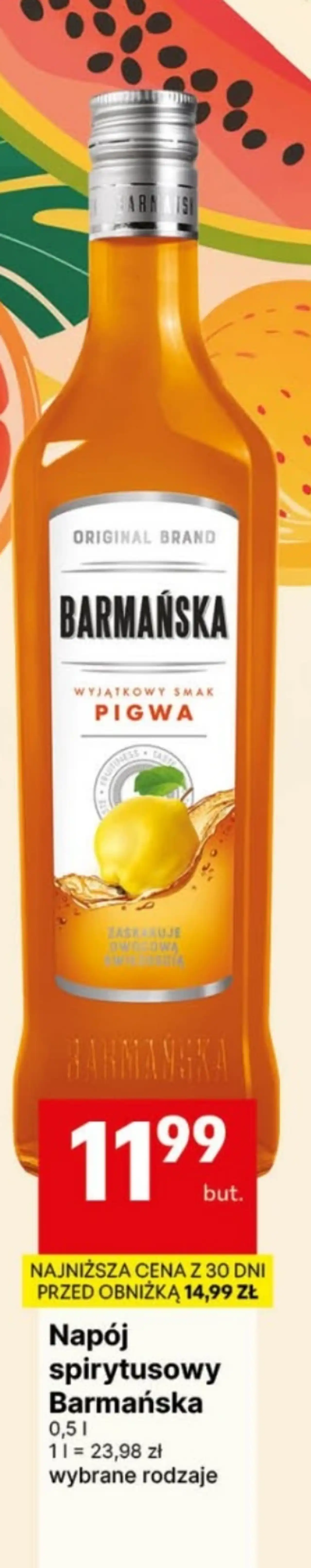 Napój spirytusowy Barmańska Pigwa