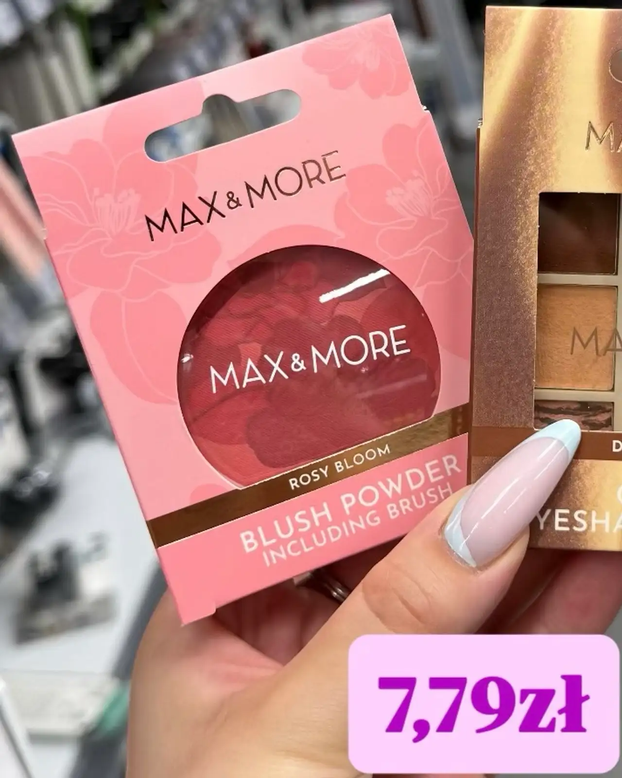 Róż do policzków Max & More Blush Powder Rosy Bloom