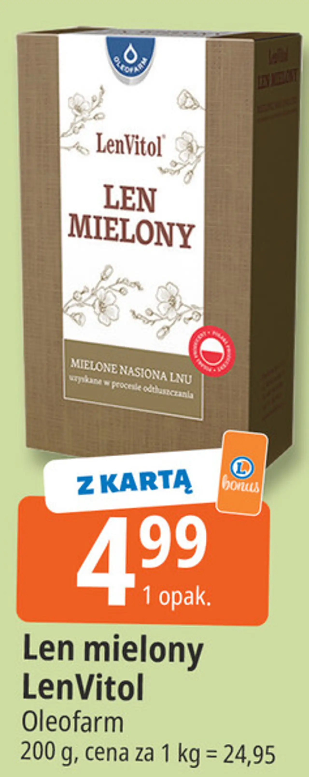 Len mielony LenVitol Oleofarm