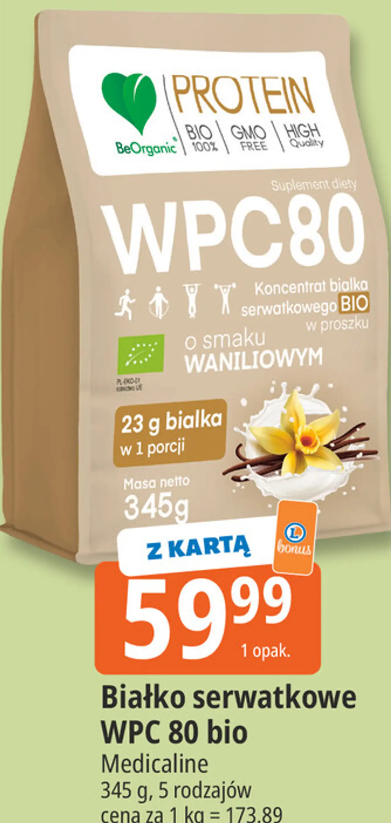 Białko serwatkowe WPC 80 bio Medicaline