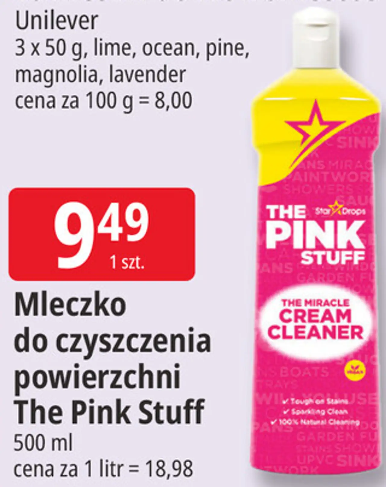 The Pink Stuff Mleczko do czyszczenia powierzchni