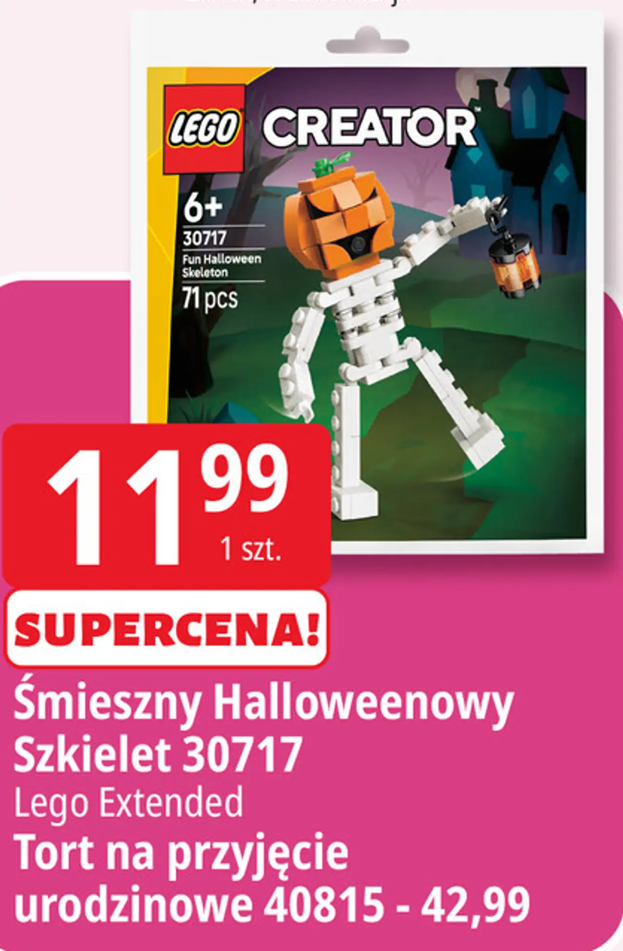 Śmieszny Halloweenowy Szkielet 30717 Lego Creator / Lego Extended