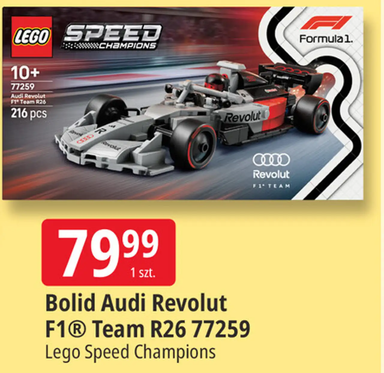 Bolid Audi Revolut F1® Team R26 77259 Lego Speed Champions