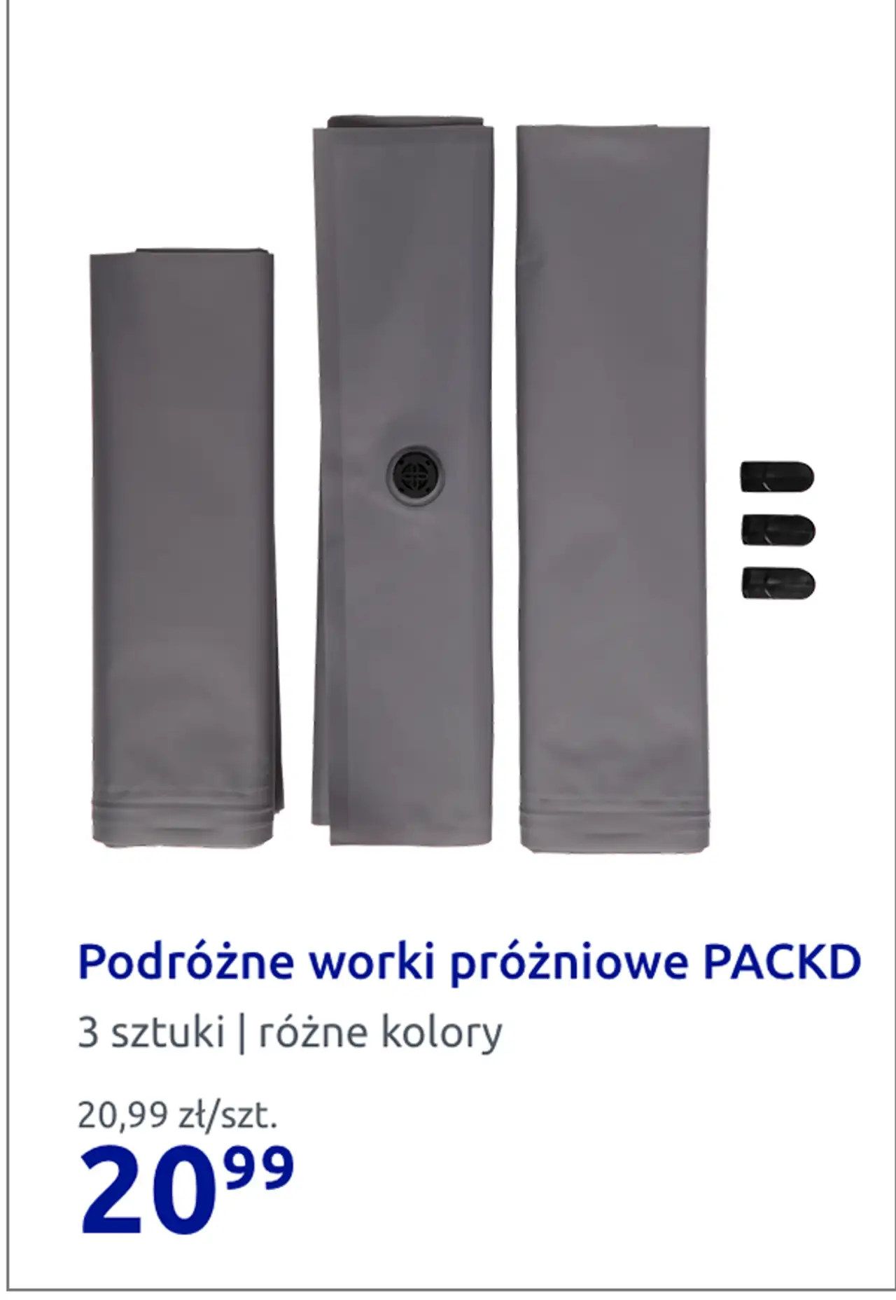 Podróżne worki próżniowe PACKD