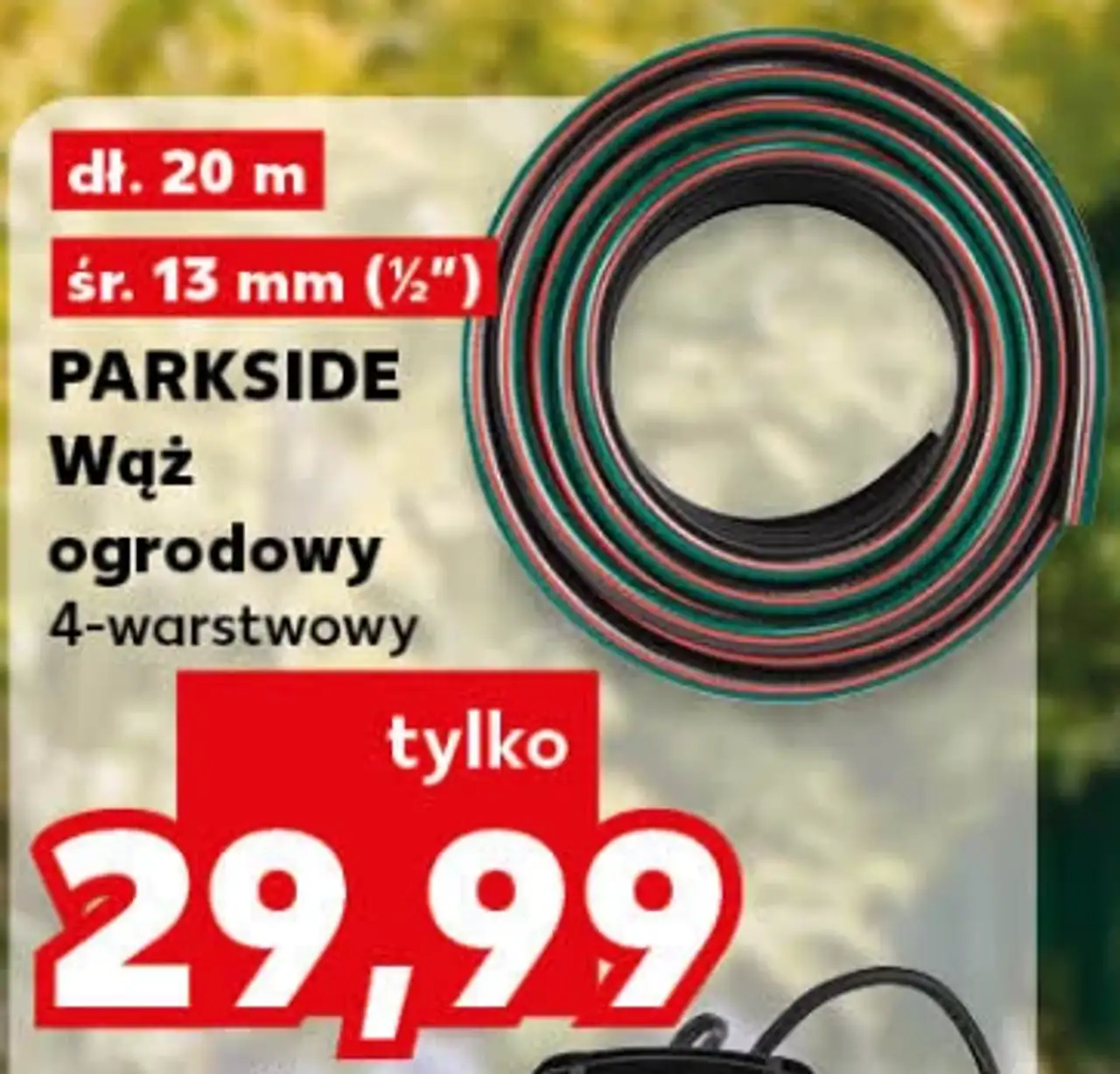 PARKSIDE Wąż ogrodowy 4-warstwowy