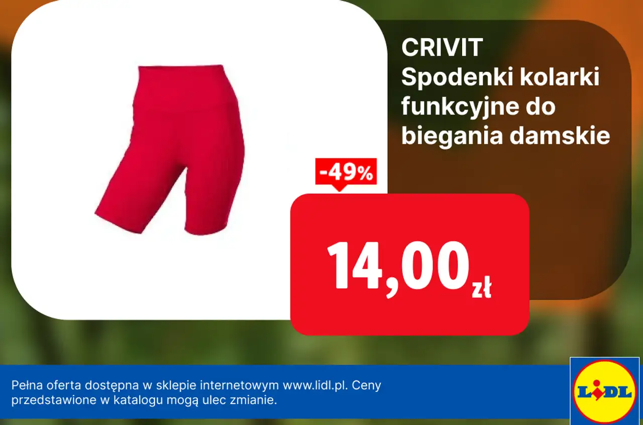CRIVIT Spodenki kolarki funkcyjne do biegania damskie