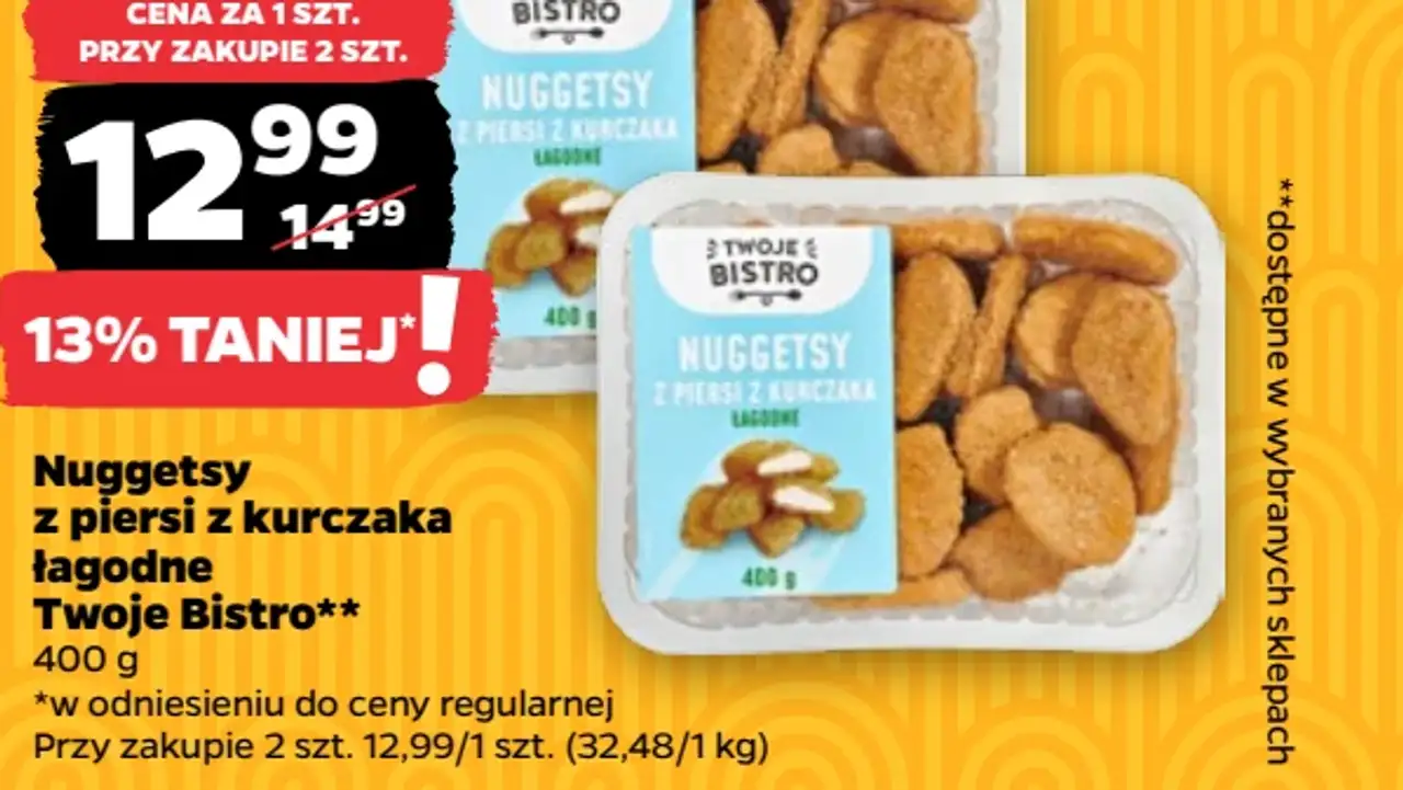 Nuggetsy z piersi z kurczaka łagodne Twoje Bistro