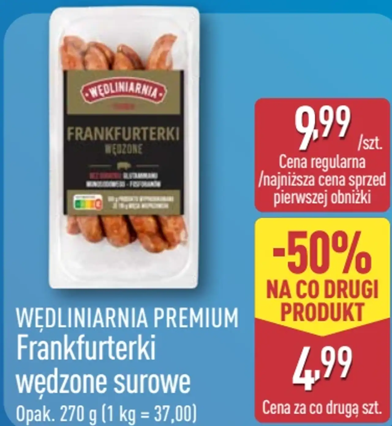 Wedliniarnia Premium Frankfurterki wędzone surowe